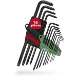 Jeu de cl�s m�les en �tui prostar (24312), lot de 13 jeu de cl�s torx angulaires cl�s torx t5 + t6 + ...