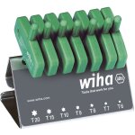 Jeu de cl�s m�les avec manche cl� torx 7 pcs, oxyd�es noir dans le support d'�tabli (25624) - wiha