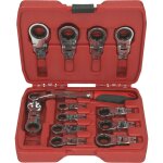 Jeu de cl�s polygonales � cliquet, 13 pcs