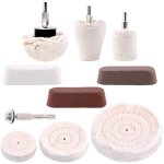 Jeu de disques de polissage 10 pi�ces avec p�te � polir - disques de polissage pour tournevis sans fil ...