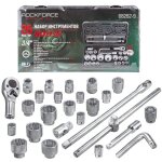 Jeu de douilles 3 / 4  12 pans, coffret de 26 pi�ces