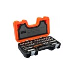 Jeu de douilles 3 / 8' avec profil hexagonal, dimensions en pouces - 38 pc / coffret - bahco