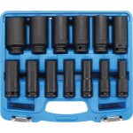 Jeu de douilles à choc, six pans, longues 12, 5 mm (1 / 2') pouce 13 pièces Jeu de douilles à choc, six pans, longues 12, 5 mm (1 / 2') pouce 13 pièces
