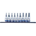 Jeu de douilles torx 1 / 4'' 9 pices t8 - t40 - ky2109pr