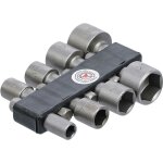 Jeu d'embouts / de douilles 6, 3mm (1 / 4'') 5 - 13mm 8pi�ces bgs diy 67308