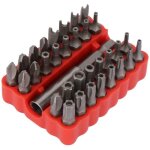 Jeu d'embouts de tournevis 33 pi�ces, kit d'outils de tournevis de s�curit�, embout �toile hexagonale ...