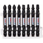 Jeu d'embouts de vissage impact control bosch double lame 8 pces ph pz fente torx 65 mm - 2608522344