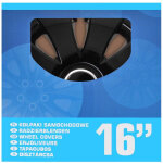 Jeu d'enjoliveurs aura noir 16 pouces 4 pi�ces dans une bo�te de pr�sentation