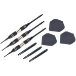 Jeu de fl�chettes professionnel en cuivre nickel� noir pour comp�tition de sport