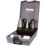 Jeu de forets � t�le 3 - 14 / 5 - 20 / 16 - 30. 5mm hss - co5 4 unit�s coffret en plastique. ruko