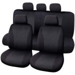 Jeu de housses de sieges auto vienna 9 pcs noir