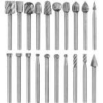 Jeu de m�ches de gravure haute duret�, 10pcs m�ches de gravure en carbure hss pour outils rotatifs pour ...