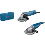 Jeu de meuleuses angulaires bosch gws 22 - 230 j + gws 880 dans un coffret pour les artisans