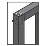 Jeu pivot a chevil. / tube carre 50mm + capot