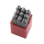 Jeu de poincons chiffres 4 mm pour marquage fervi p012 / n04