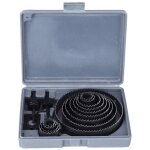 Jeu de scie cloche, coffret de 16pcs scies  trous tapper foret de carbure forets  bois durable outils ...
