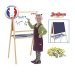 Jeujura - tableau double face creatifs en bois craies + feutres