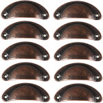10pcs poignée de coquille vintage bouton de porte rétro poignées de porte en fer avec vis - 8, 2 x 3, ... 10pcs poignée de coquille vintage bouton de porte rétro poignées de porte en fer avec vis - 8, 2 x 3, ...