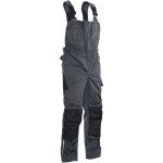 Jobman salopette 3730, gris / noir, taille eu 54 / fr 48