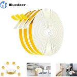 Joint adhsif fentre porte 3 rouleaux 6m x 2mm x 9mm joint en bande d'isolation phonique joint calfeutrage ...