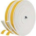Joint adh�sif isolation fen�tre - joint porte entr�e en mousse caoutchouc - 2 rouleaux 12mm(l) x 6mm(h) ...