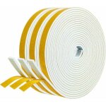 Joint adh�sif porte entree fenetre 3 rouleaux 12mm x 3mm x 5m joint isolation en mousse caoutchouc joint ...