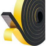 Joint de bande d'�tanch�it� en caoutchouc souple ruban autocollant phonique 25 mm x 10 mm x 2m pour porte ...
