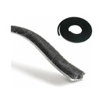 Joint brosse non adh�sif noir coulissant bande anti poussi�re recouvrant les trous de montage fen�tre ...