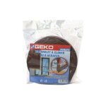 Geko - bourrelet pvc à clouer ou agrafer, pour portes et fenêtres, 6m x 30mm, marron. Geko - bourrelet pvc à clouer ou agrafer, pour portes et fenêtres, 6m x 30mm, marron.