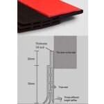 Joint d'�tanch�it� double couche isolant pour porte - joint en silicone insonorisant - r�sistant au froid ...