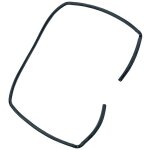 Joint de porte d'origine (3426848028) four, cuisini�re aeg, arthur martin electrolux electrolux faure, ...