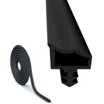 Joint de porte caoutchouc contre 10m, bruit et la poussi�re joint porte, largeur de rainure 4mm profondeur ...