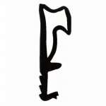 Kiso - joint sur ouvrant d312 s5375x12xl3mm h. 12mm - rouleau 250m noir - d312tpen