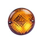 Feu clignotant modulaire jokon � encastrer - 12v - � 95 mm - orange