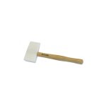 Maillet nylon embout carr� et triangulaire de 145 x 75 x 35 mm, manche bois - r�f: maco - jouanel