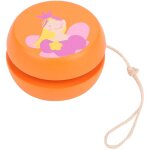 Jouet en bois yoyo princesse orange, �ducatif et ludique pour enfants - mod�le cartoon mignon