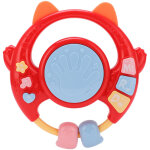 Jouet musical b�b� hochet �ducatif, puzzle et tambourin avec anneau de dentition et histoires