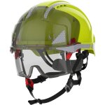 Jsp - casque de chantier double norme cr�maill�re evo vistalens dualswitch cr2 jaune / fum�
