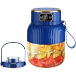 Juicer blender 600 ml usb rechargeable, affichage digital, mixeur fruits jus smoothie maker