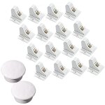 Jusch - lot de 16 syst�mes de s�curit� copie, syst�me de verrouillage des tiroirs, adh�sif 3m puissant, ...