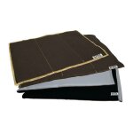 Tapis de protection anti - flammes supp. soudure avec renfort en alum. , sec l330xl500xh5env. mm