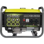 K&s basic - groupe lectrogne  essence ksb 2800a, puissance maximale 2800w, dmarrage manuel, rgulateur ...
