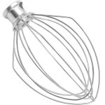 K45ww fouet en acier inoxydable pour kitchen aid, eggs beater head fouet � 6 fils, pour mixeur kitchenaid ...