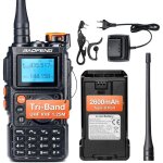K6 tri - bande talkie - walkie, radio amateur haute puissance 6w, multibande uhf / vhf / fm / air, 2600 ...