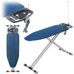 Kadax - planche � repasser pliante 120x42cm aluminium avec poign�e � douille durable