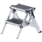 Certeo - wak, escabeau pliant en alu, marches en alu revtues de pvc,
