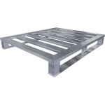 Kaiserkraft - ratioform, palette plate en aluminium, avec 2 semelles, l x l