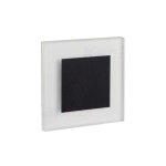 Luminaire led escalier - encastré - carré noir - 0, 8w - 4000k Luminaire led escalier - encastré - carré noir - 0, 8w - 4000k