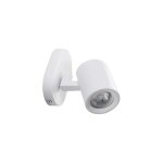 Luminaire mural et plafonnier - orientable - aluminium blanc - gu10 - 10w max