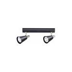 Luminaire mural / plafond sempra ? spot orientable acier noir ? 2xgu10 ? 310 / 90